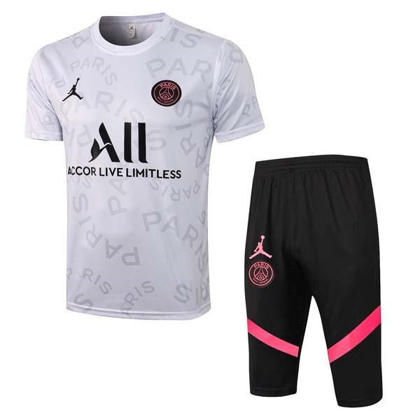 Camiseta Entrenamiento Paris Saint Germain Conjunto Completo 2022 Blanco